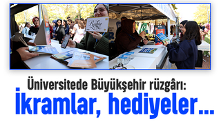 Büyükşehir belediyesinden üniversiteli gençlere hediyeler