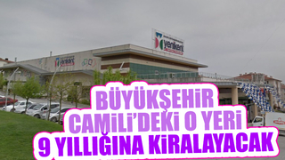 Büyükşehir Camili'deki yeri 9 yıllığına kiralayacak