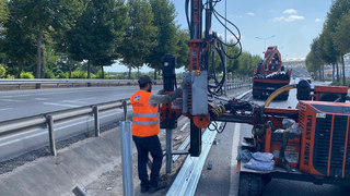 Büyükşehir Çevre Yolu’nda güvenli ulaşım için mesaide