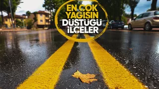 Büyükşehir en çok yağış alan ilçeleri açıkladı