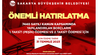 Büyükşehir kamu borçlarına dair uyardı; Son tarih 31 Temmuz