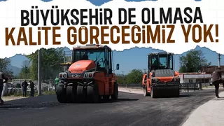 Büyükşehir Karacasu’da asfalt çalışmalarına başladı