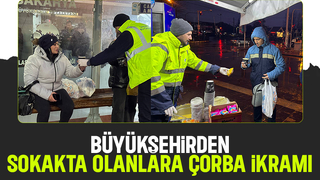 Büyükşehir karla geçen soğuk günlerde yürekleri ısıttı