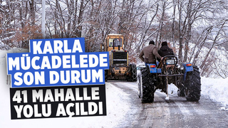 41 mahalle yolu ulaşıma açıldı