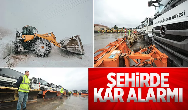 Büyükşehir karla mücadele için teyakkuza geçti