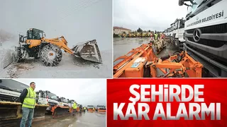 Büyükşehir karla mücadele için teyakkuza geçti