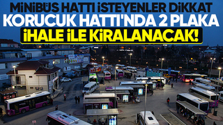 Büyükşehir Korucuk hattında 2 minibüs plakasını kiralayacak