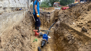Büyükşehir Kusça'nın içme suyu hattını yeniledi