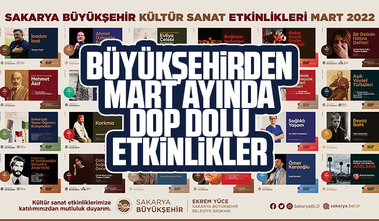 Büyükşehir Mart Kültür Sanat takvimi açıklandı