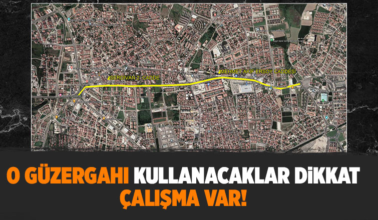 Büyükşehir O güzergâhta yol bakım çalışmalarına başladı