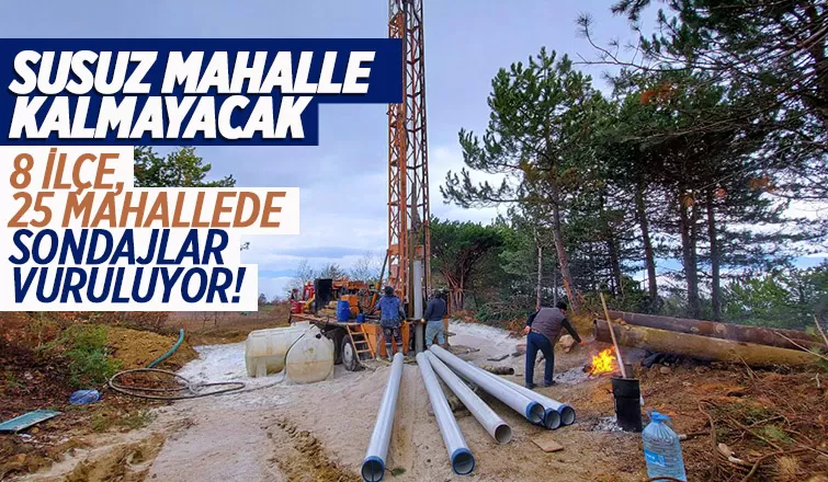 Büyükşehir Sakarya’ya yeni içme suyu kaynakları kazandırıyor