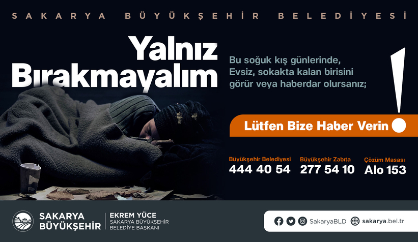 Büyükşehir soğuk kış günlerinde yanınızda