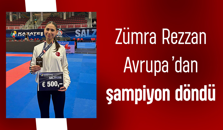 Büyükşehir sporcusu Avrupa’dan şampiyon döndü