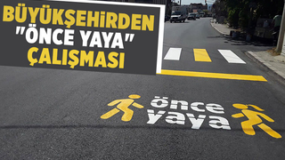 Büyükşehir trafikte yaya önceliğine dikkat çekiyor