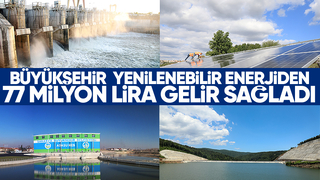 Büyükşehir yenilenebilir enerji ile kasasını doldurdu