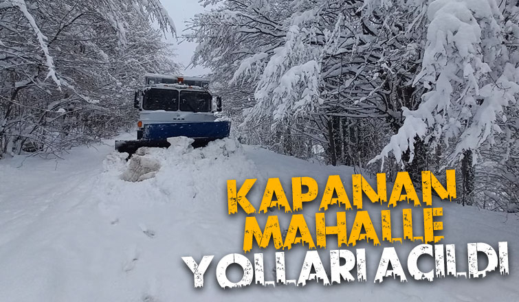 Büyükşehir yoğun kar alan grup yollarını açıyor