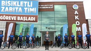 Büyükşehirde bisikletli zabıta timi dönemi