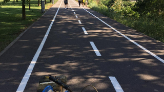 Büyükşehir’den bisiklet yollarında boyama çalışması