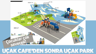 Büyükşehirden çocuklar için uçak park