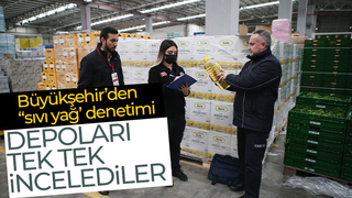 Büyükşehirden depolara ay çiçek yağı baskını