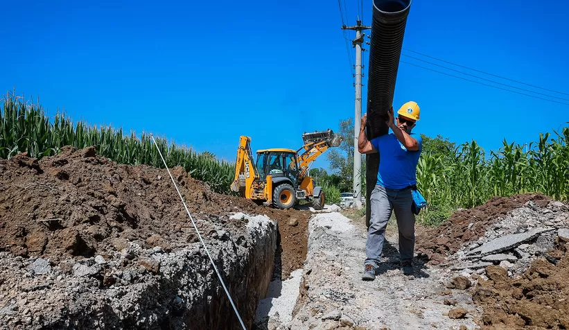 Büyükşehirden Hastane Mahallesi’ne yeni kanalizasyon hattı