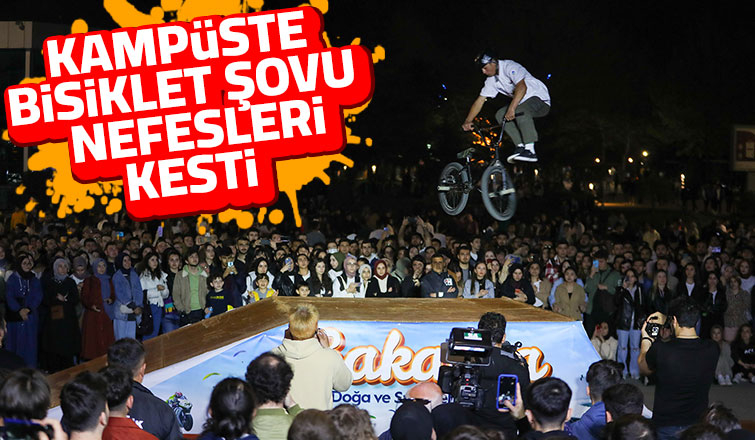 Büyükşehirden kampüste bisiklet şovu