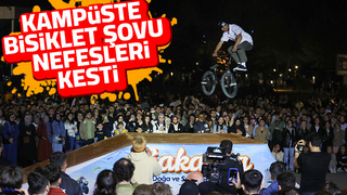 Büyükşehirden kampüste bisiklet şovu