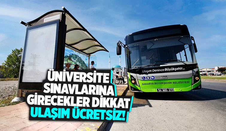 Büyükşehir’den üniversite adaylarına ücretsiz ulaşım