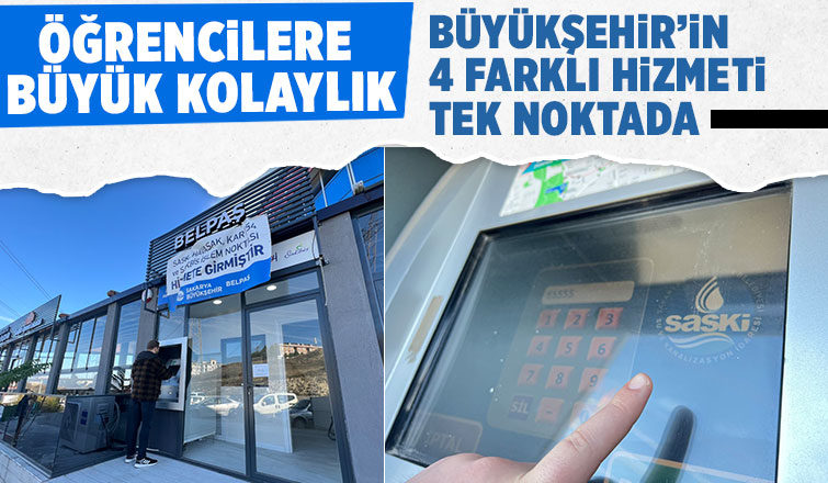 Büyükşehir’in 4 farklı hizmeti tek noktada