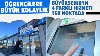 Büyükşehir’in 4 farklı hizmeti tek noktada