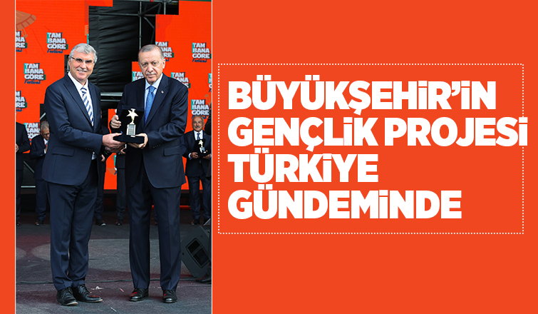 Büyükşehir’in gençlik projesine ödül