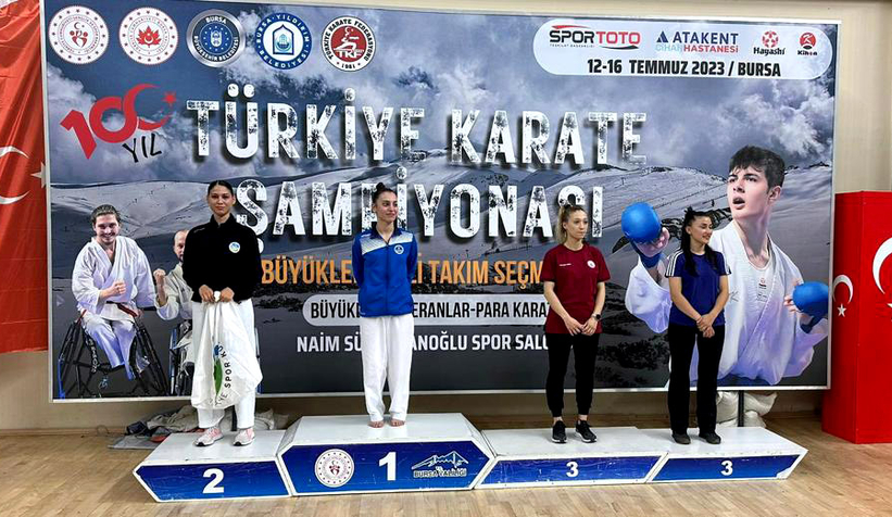 Büyükşehir’in karatecisi Bursa’da rüzgâr gibi esti