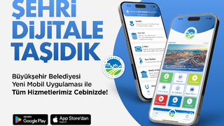 Büyükşehir’in mobil ekranı şimdi yeni yüzüyle