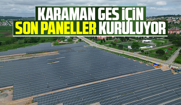 Büyükşehirin projesinde son paneller kuruluyor