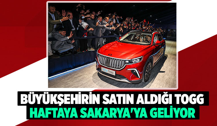 Büyükşehirin satın aldığı Togg, meydanda sergilenecek