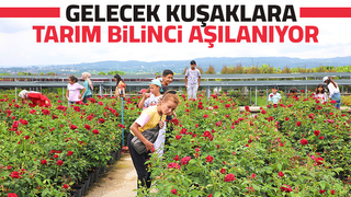 Büyükşehir’in tarım projeleri ile öğrencilere toprak bilinci aşılanıyor