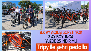 Büyükşehirin yeni elektrikli bisikletleri hizmete başladı