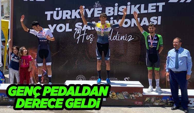 Büyükşehirli bisikletçi üçüncü oldu