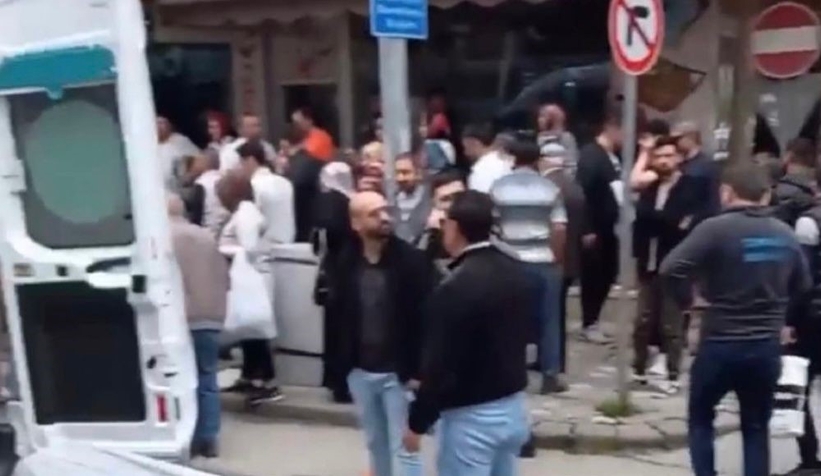 Cadde üzerinde vurulan kadın yaralandı