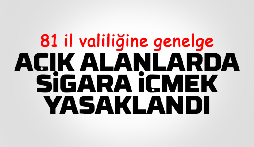 Cadde ve sokaklarda sigara içmek yasaklandı