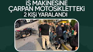 Caddede feci kaza 2 yaralı