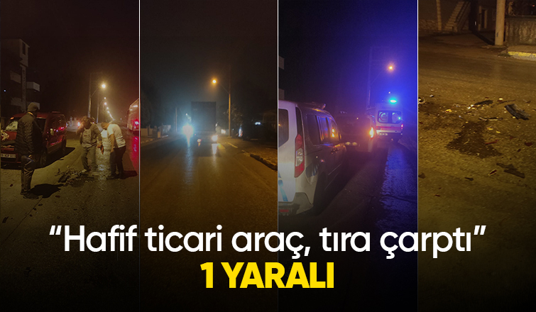 Caddede kaza 1 yaralı