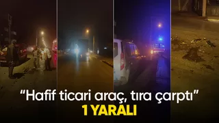 Caddede kaza 1 yaralı