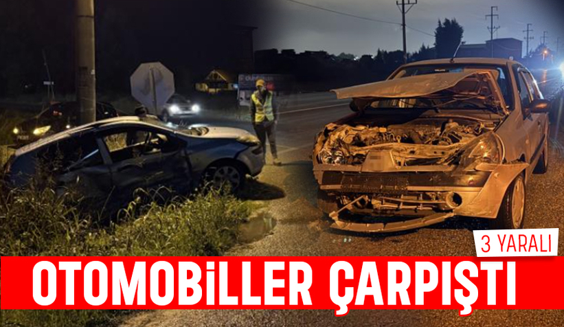 Caddede kaza: 3 yaralı