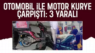 Caddede kaza: 3 yaralı