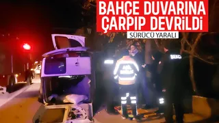 Caddede korkutan kaza