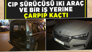 Caddeyi birbirine katıp kaçtı
