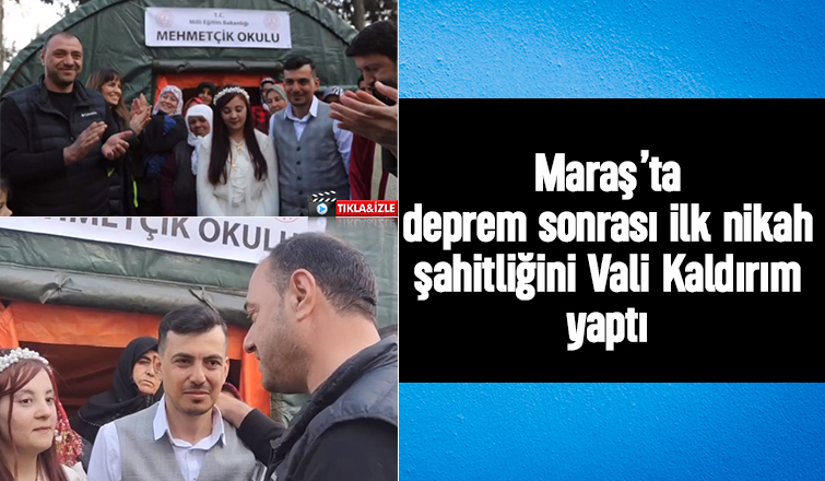 Çadır Kentte ilk nikah