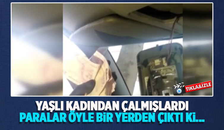 Çaldıkları paralar zuldan çıktı