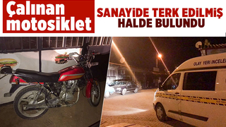 Çalınan motosiklet bakın nasıl bulundu